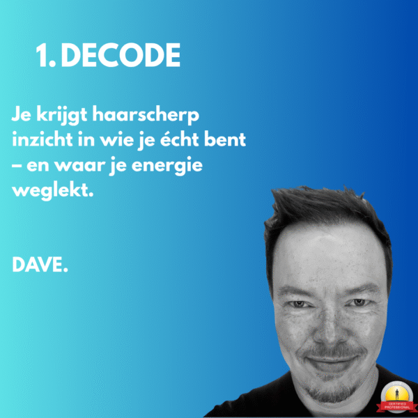 Sessie 1 – DECODE | Human Design Analyse (90 min, online)